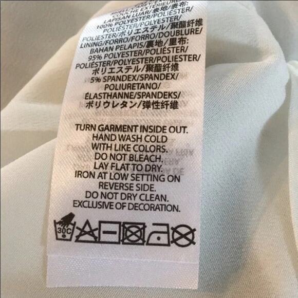 Armani Exchange Pleated Gray White Skirt - Picture 6 of 8